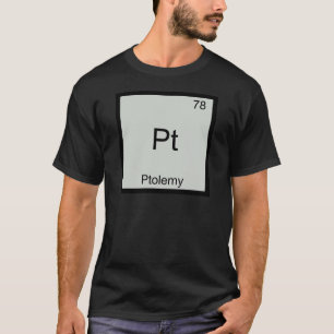 Pt - Ptolomeu Camiseta Símbolo Elemento Química En