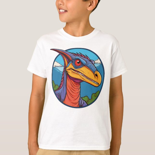 Pteranodon - Camisa T do Dinossauro Clássico (Frente)