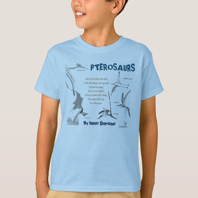 Pterosaurs meu dinossauro interno caçoa a camisa (Frente)