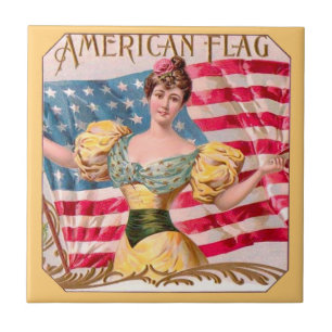 Publicidade American Flag Vintage