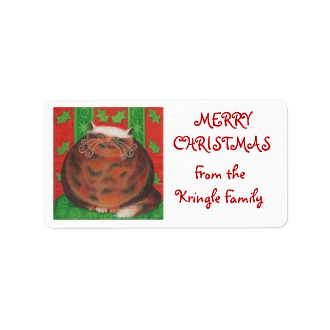 Pud Natal 'da família' - etiqueta branca (Frente)