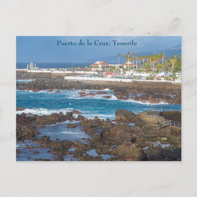 Puerto de la Cruz, Tenerife, Cartão postal (Frente)