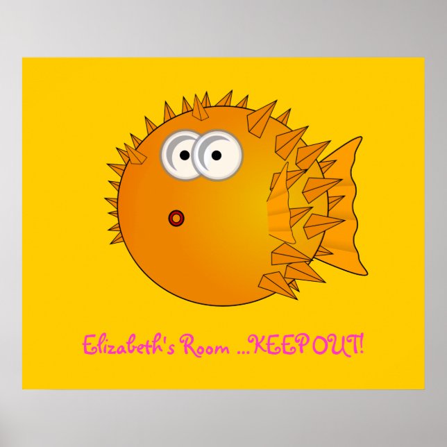 Puffer Fish - Bedroom Door Poster (Frente)