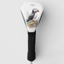 Puffin em Rock Watercolor, personalizado