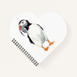 Puffin Heart Shaped
