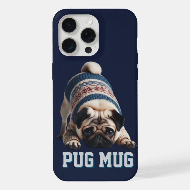 Pug Adorável - Que Caneca! (Verso)