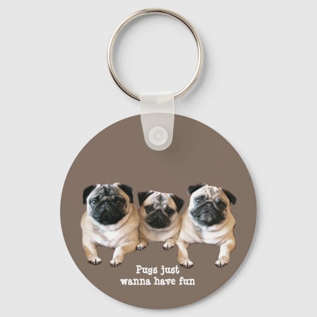 Pug Chaveiro (Frente)