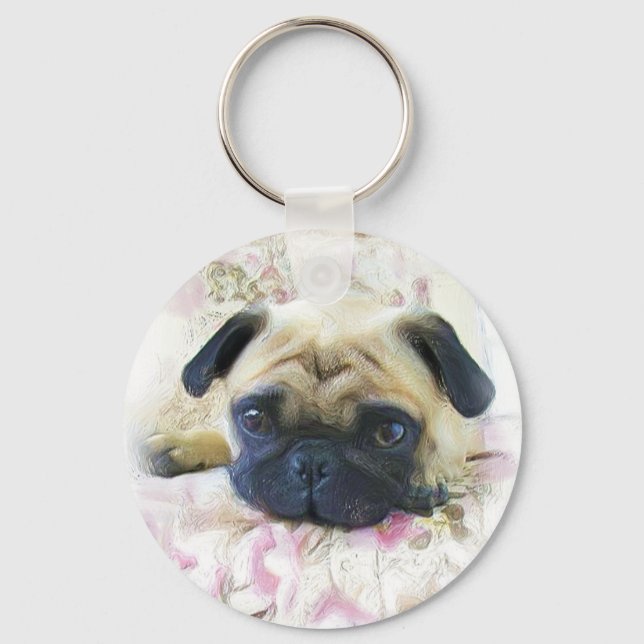 Pug Chaveiro (Frente)