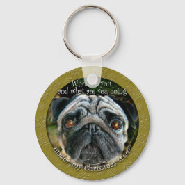 Pug Christmas Chaveiro