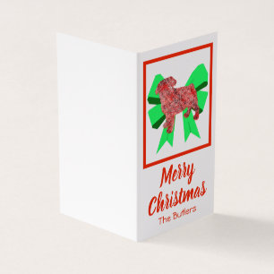 Pug Christmas Dog & Green Arco Gift