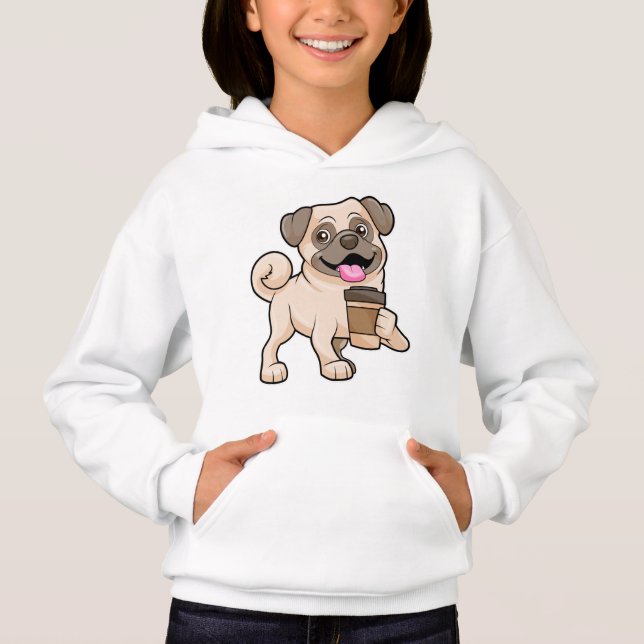 Pug com café para ir (Frente)
