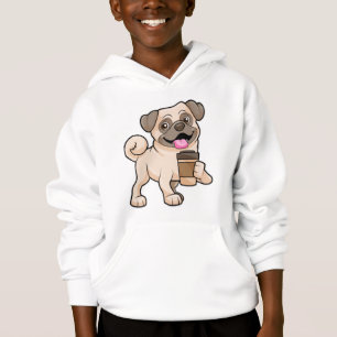 Pug com café para ir