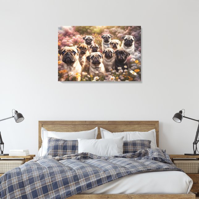 Pug Dog Canvas (Insitu(Quarto))