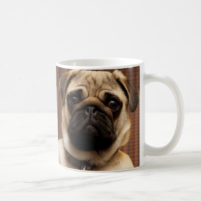Pug Dog Puppy Mug Xícara De Café (Direita)