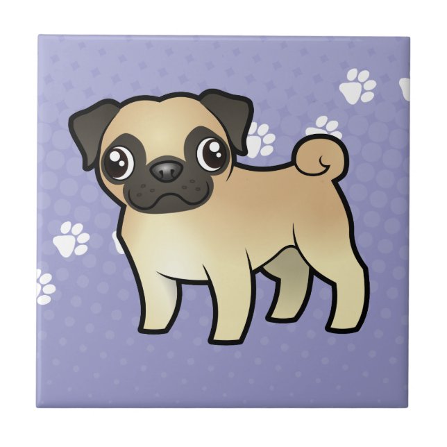 Pug dos desenhos animados (Frente)