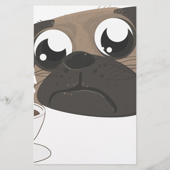 Pug e café (Frente)