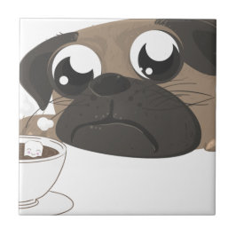 Pug e café