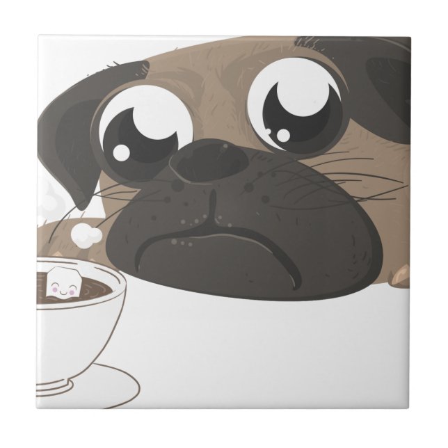 Pug e café (Frente)