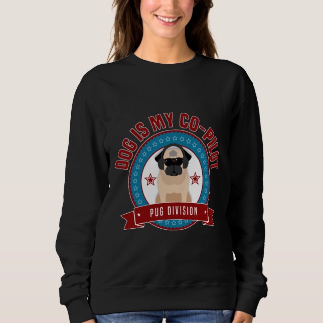 Pug É O Meu Camiseta Clássico Co-Piloto 346 (Frente)