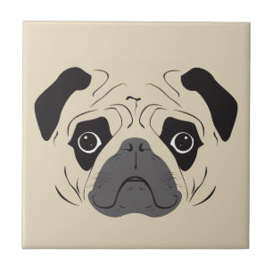 Pug Face Silhout