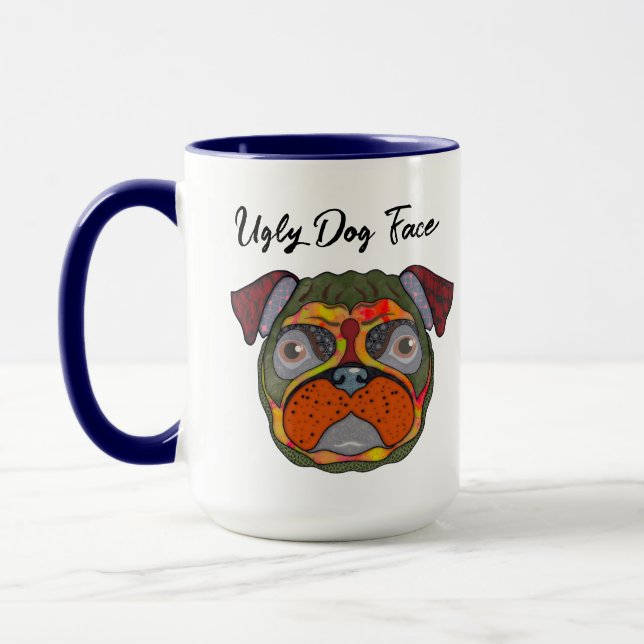 Pug feio caneca (Esquerda)