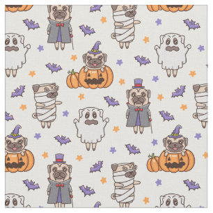 Pug Halloween Tecido