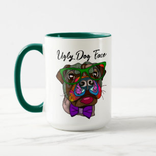 Pug in Sunglass feio cara caneca