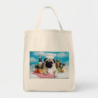 Pug italian Chef Bolsa de compra