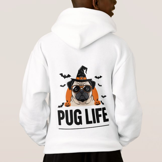 Pug Life - Engraçado Cachorro Lover T-Shirt Design (Verso)