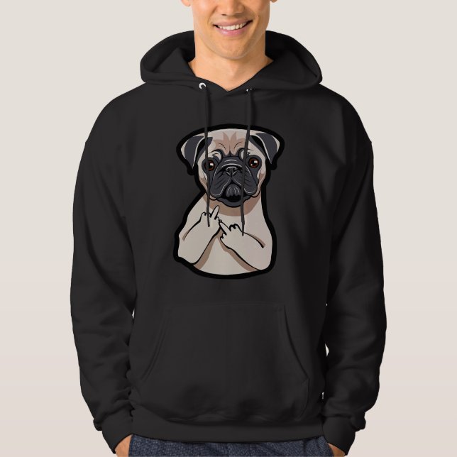 Pug Lover Meia-Dedo Engraçada Camiseta Gráfico T-S (Frente)