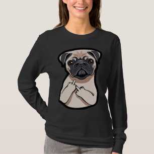 Pug Lover Meia-Dedo Engraçada Camiseta Gráfico T-S