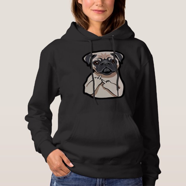 Pug Lover Meia-Dedo Engraçada Camiseta Gráfico T-S (Frente)