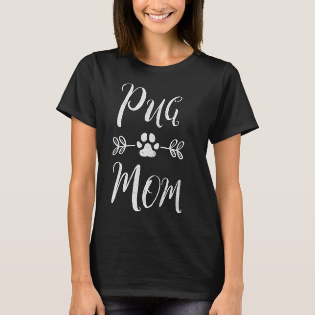 Pug Mãe Camisa Puggle Mãe Beagle Proprietário Dom  (Frente)