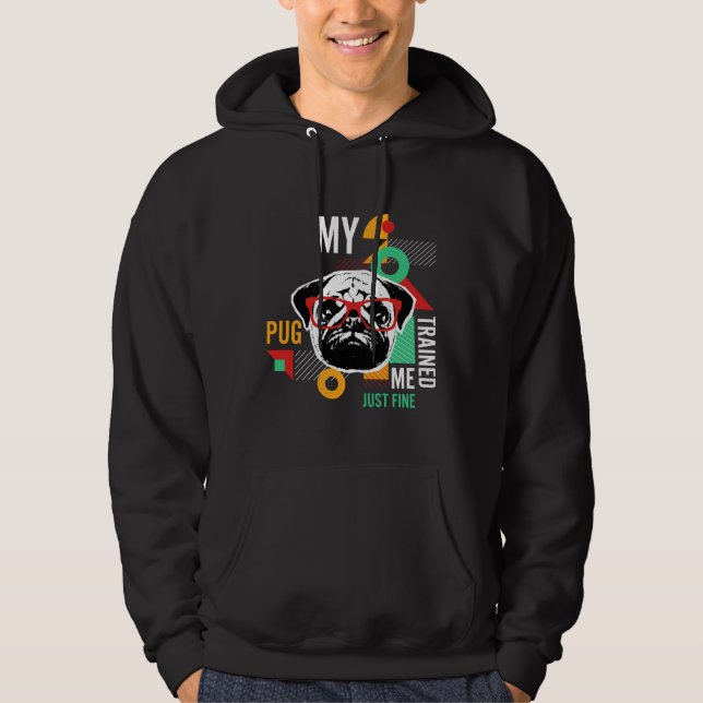 Pug Me Treinou Camisa Clássica 132 (Frente)