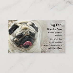 Pug nº 2 Photo Cartão de visita