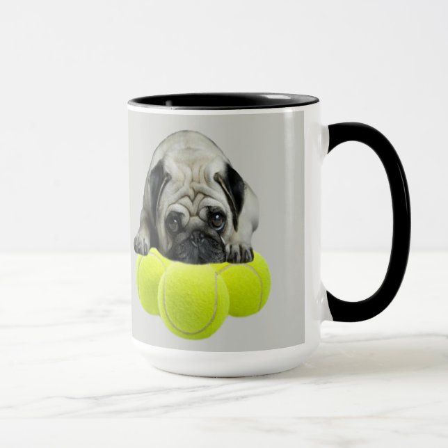 Pug que você conseguiu ter a caneca das bolas (Direita)