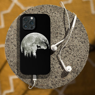 Pug Stand On Mountain Spooky Halloween Moon