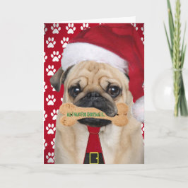 Pug Tudo O Que Quero Com Cartões De Natal