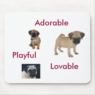 Puggle adorável, adorável, brincalhão Mousepad