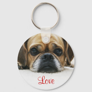 Puggle Love Chaveiro