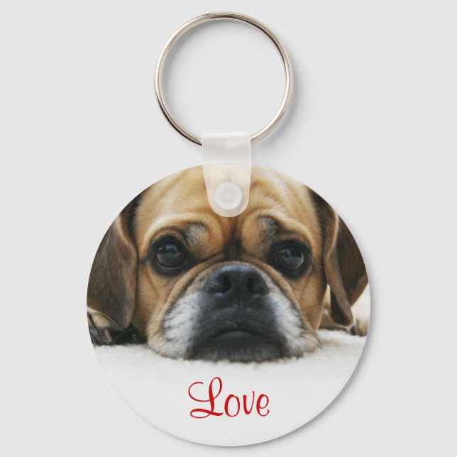 Puggle Love Chaveiro (Frente)