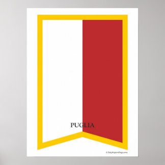 Puglia Itália Regional Crest Art Impressão
