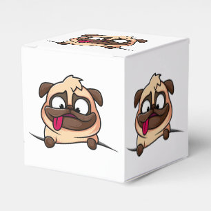Pugs, animais, cachorros, fofo! Caixa de lembranci