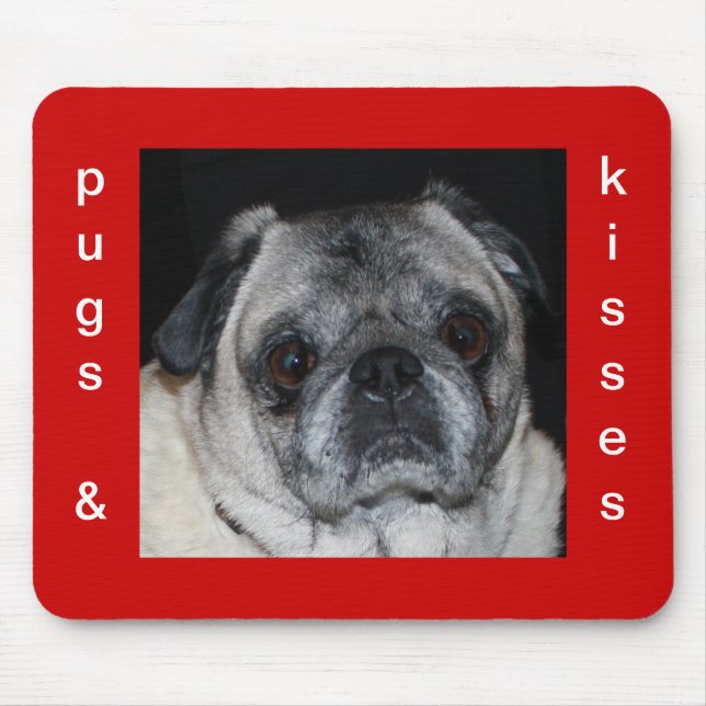 Pugs & Beija o Mousepad (Frente)
