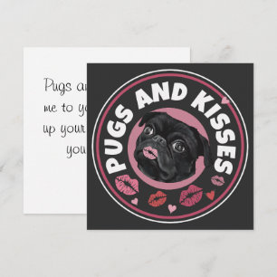 Pugs E Beijos   Punny   Mensagem de Amor de Pug Lo