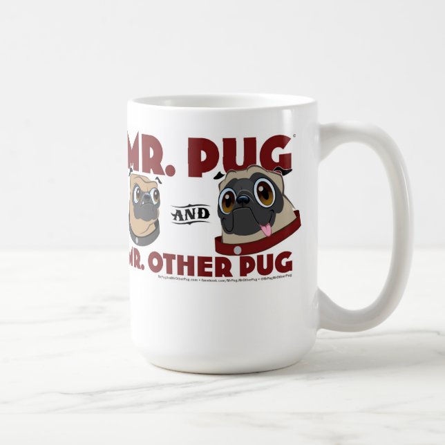 Pugs em uma caneca (Direita)