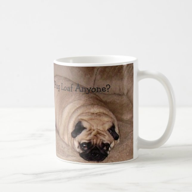 Pugsley do "naco qualquer um Pug?" Caneca (Direita)