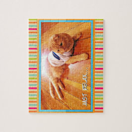 Pulando o Quebra-cabeça de Gato Maravilha Colorido