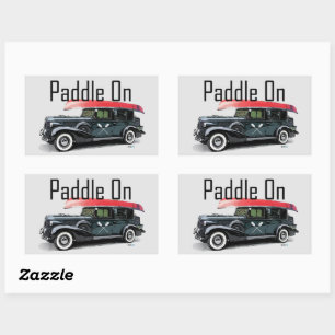 Pule no Design do carro clássico - Adesivos retan