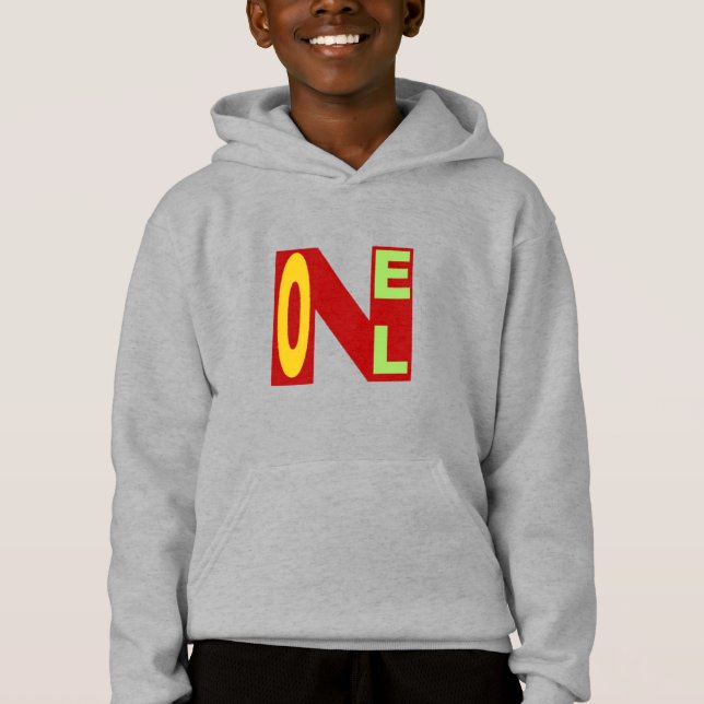 Pull à capuche  acier  enfants  DESIGN  NOEL  (Frente)
